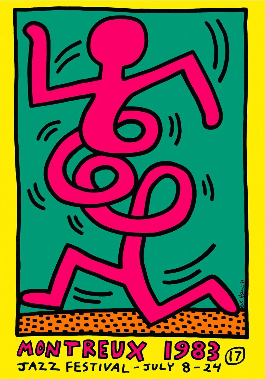 Keith-Haring-Montreux-1983-jaune