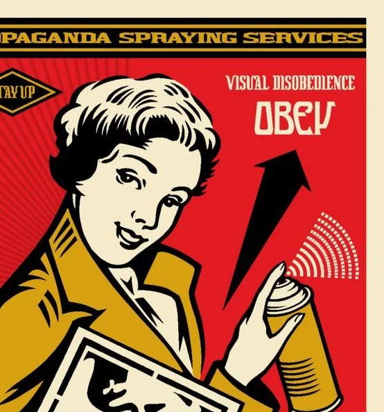 Edition Lithographie Street Art Obey - Shepard Fairey - Stay Up Girl and Print 2 Obey - Stay-Up-Girl-and-Print